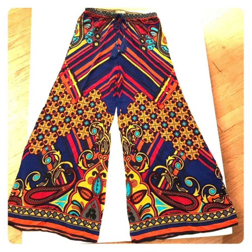 Flying Tomato Palazzo Pants Colorful Small